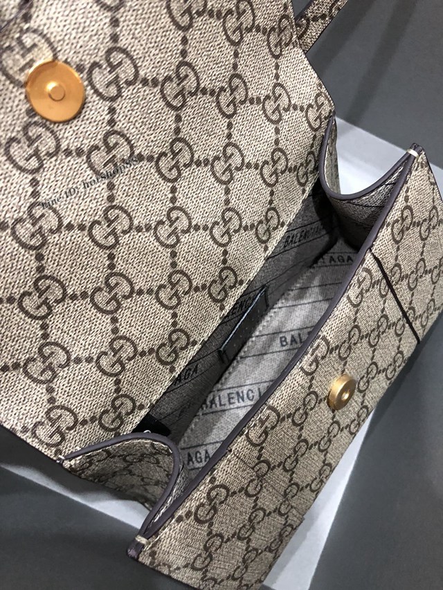 Balenciaga專櫃爆款升級版手提女包 巴黎世家gucci聯名雙G小號沙漏包 fyj1619